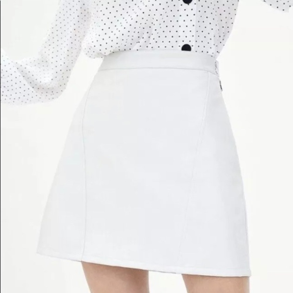 Zara Mini Faux Leather Skirt